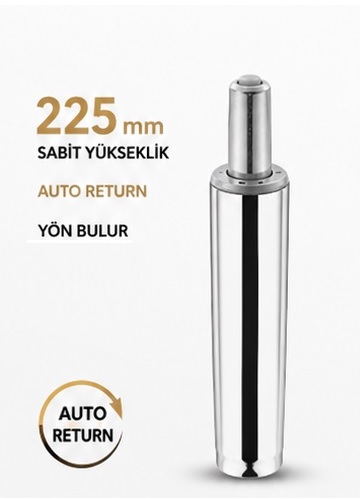 225 mm Yön Bulur (Konum koruyucu) Krom Amortisör 