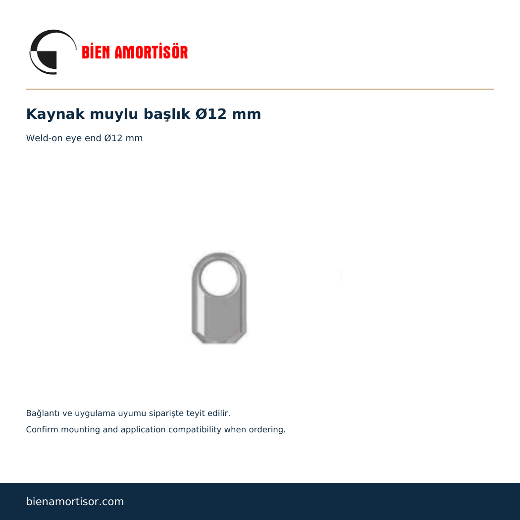 Kaynak Muylu Başlık Ø12 mm